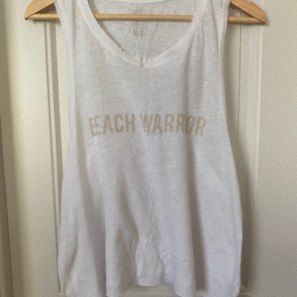 Cropped Beach Warrior Graphic Tank